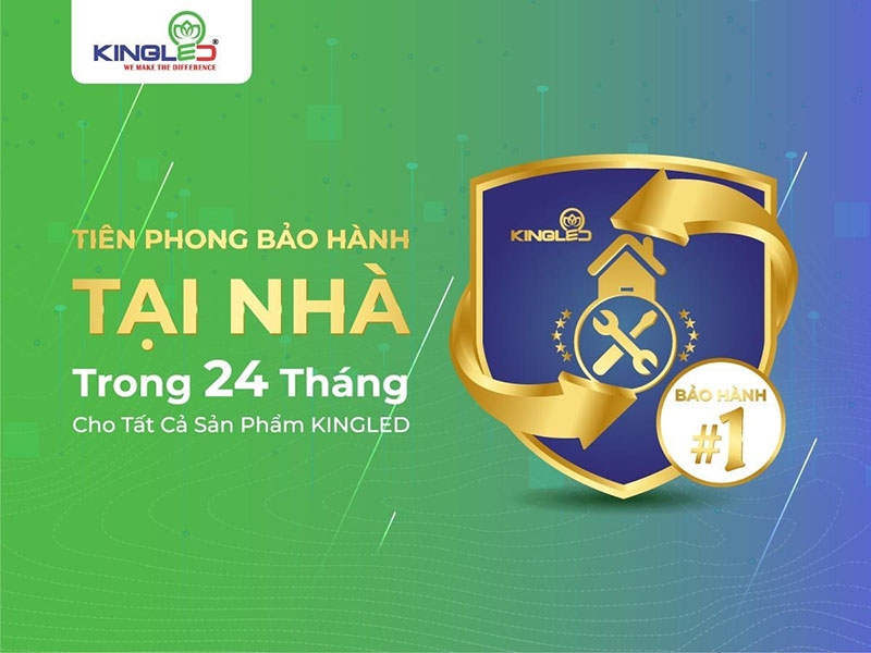 Mọi thiết bị chiếu sáng tại Kingled đều được bảo hành 2 năm